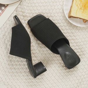 TIJN black sandal mules